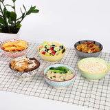 Lareina Porcelain Cereal Bowls, 23 Fluid Ounces Vibrant Colors bowls set for Soup, Dessert, Small Salad, Pasta or Oatmeal, Microwave and Dishwasher Safe, Cute Bowls for Kitchen